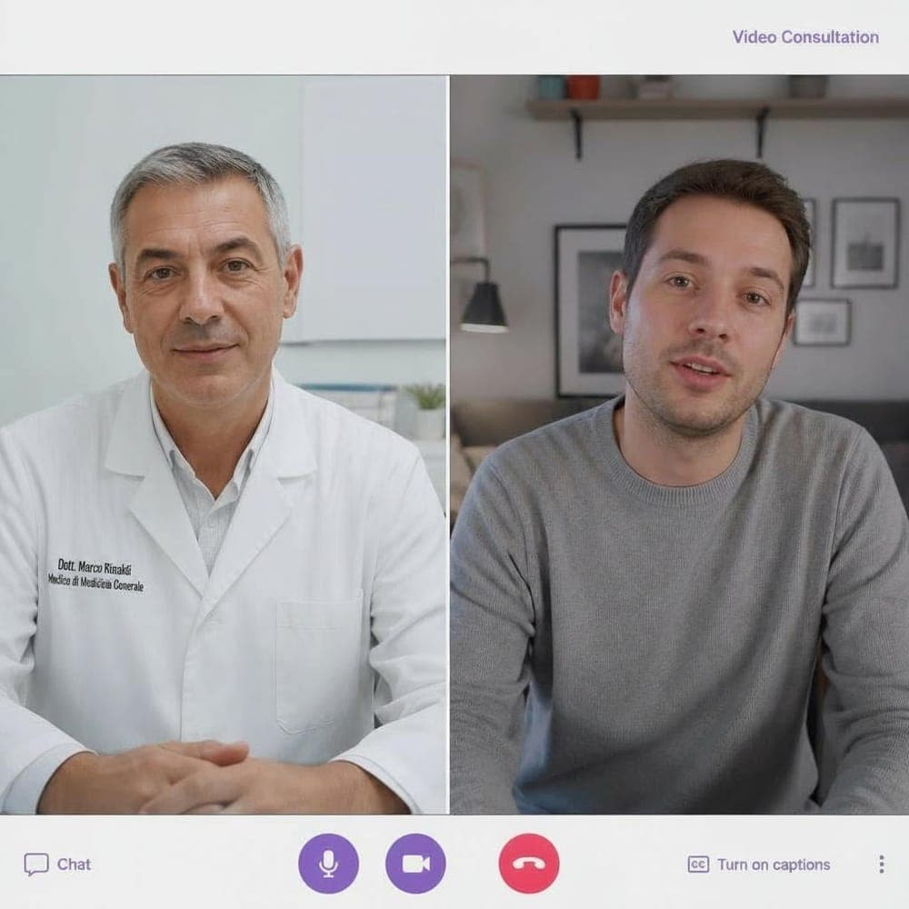 Consulto video con un medico